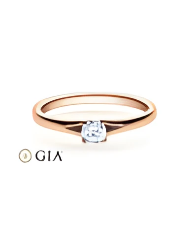 Fénix 0,30 | Oro rosa - ANILLOS DE COMPROMISO EN ORO ROSA - Precioso anillo de compromiso de oro rosa con un diamante en tensión