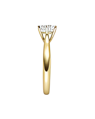 Achernar 0,30 | Oro amarillo - ANILLO DE COMPROMISO EN ORO - Anillo de pedida de oro con un extraordinario diamante natural