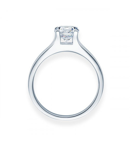 Fénix 0,30 l Oro blanco o Platino - Anillos de compromiso - Anillo de compromiso en platino u oro blanco con un diamante visible