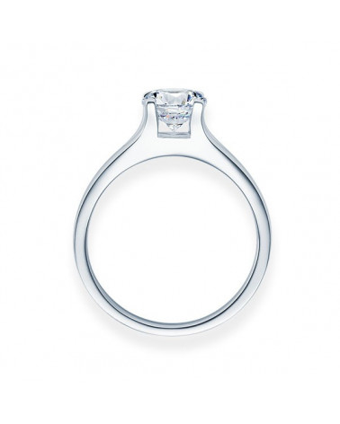 Fénix 0,30 l Oro blanco o Platino - Anillos de compromiso - Anillo de compromiso en platino u oro blanco con un diamante visible