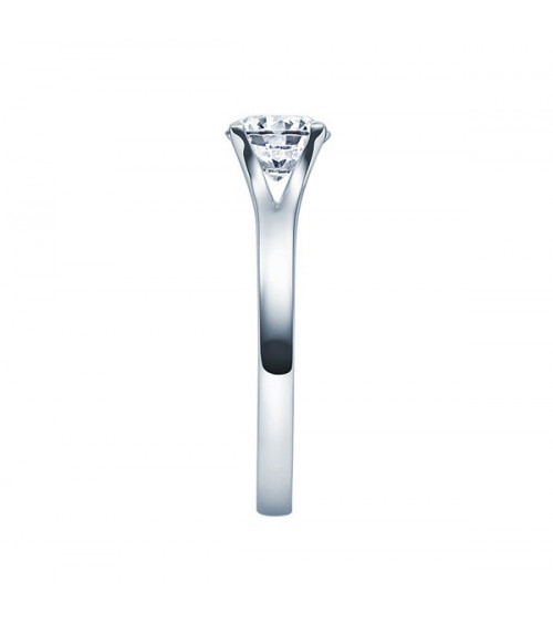 Fénix 0,30 l Oro blanco o Platino - Anillos de compromiso - Anillo de compromiso en platino u oro blanco con un diamante visible