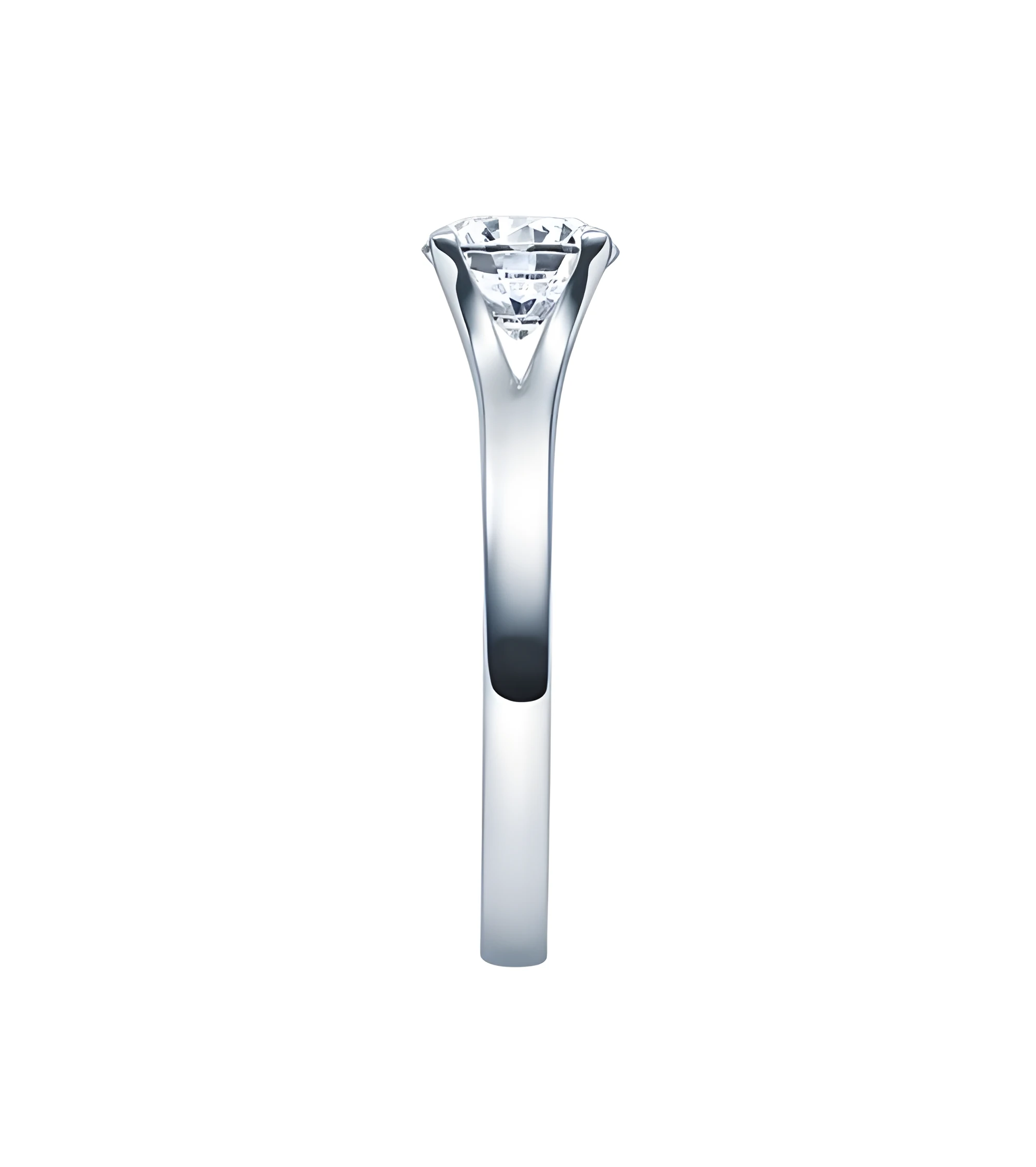 Fénix 0,30 | Oro blanco o Platino - Anillos de compromiso - Anillo de compromiso en platino u oro blanco con un diamante visible