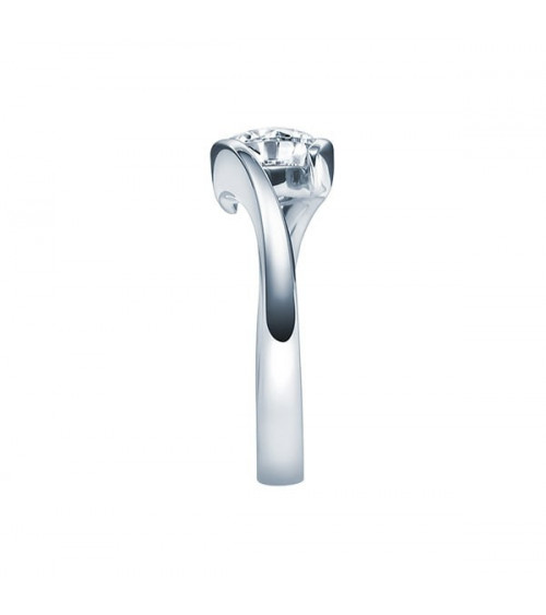 Deneb 0,30 l Oro blanco o Platino - Engagement rings - Anillo de compromiso redondo en platino u oro blanco