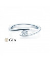 Deneb 0,30 l Oro blanco o Platino - Engagement rings - Anillo de compromiso redondo en platino u oro blanco