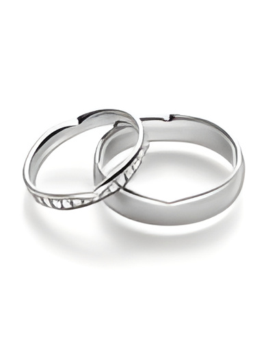 Nuevo diseño en anillos de boda de Platino con diamantes - Alianzas de boda - 

