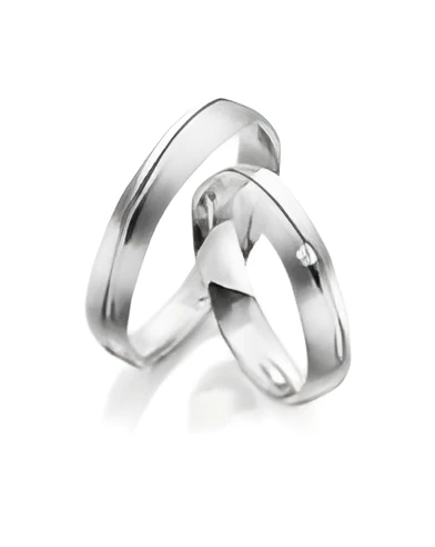 Originales alianzas de boda únicas en Platino - Alianzas de boda - 

