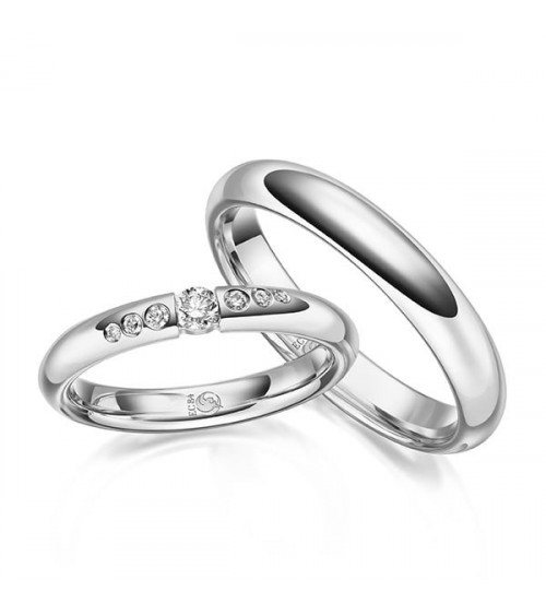 Alianzas de boda de Platino Madrid - Alianzas de boda - 

