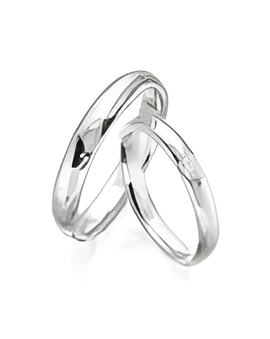 Anillos de boda de Platino con acabado original - Alianzas de boda - 

