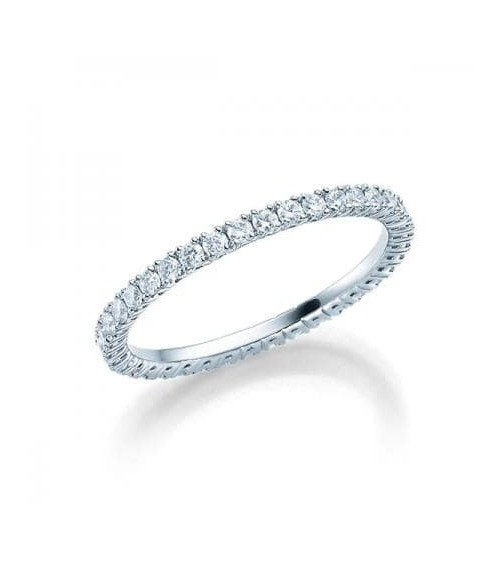 Aquilae 0,53 l Oro blanco o Platino - Anillos de compromiso - Anillo con corona de diamantes en platino u oro blanco de 18K