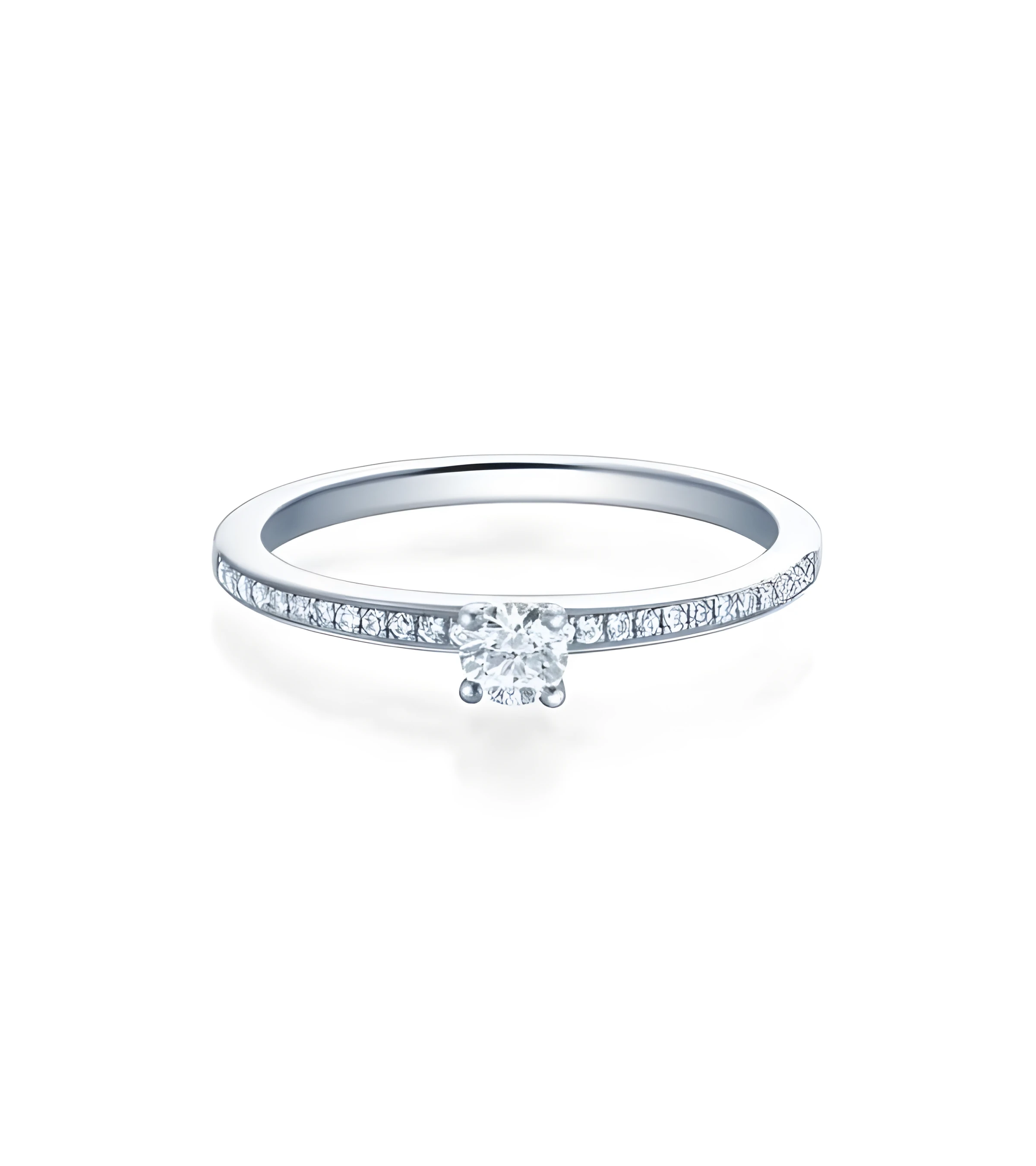 Antares 0,12 | Oro blanco o Platino - Anillos de compromiso - Anillo de pedida con diamantes en platino u oro blanco de 18K