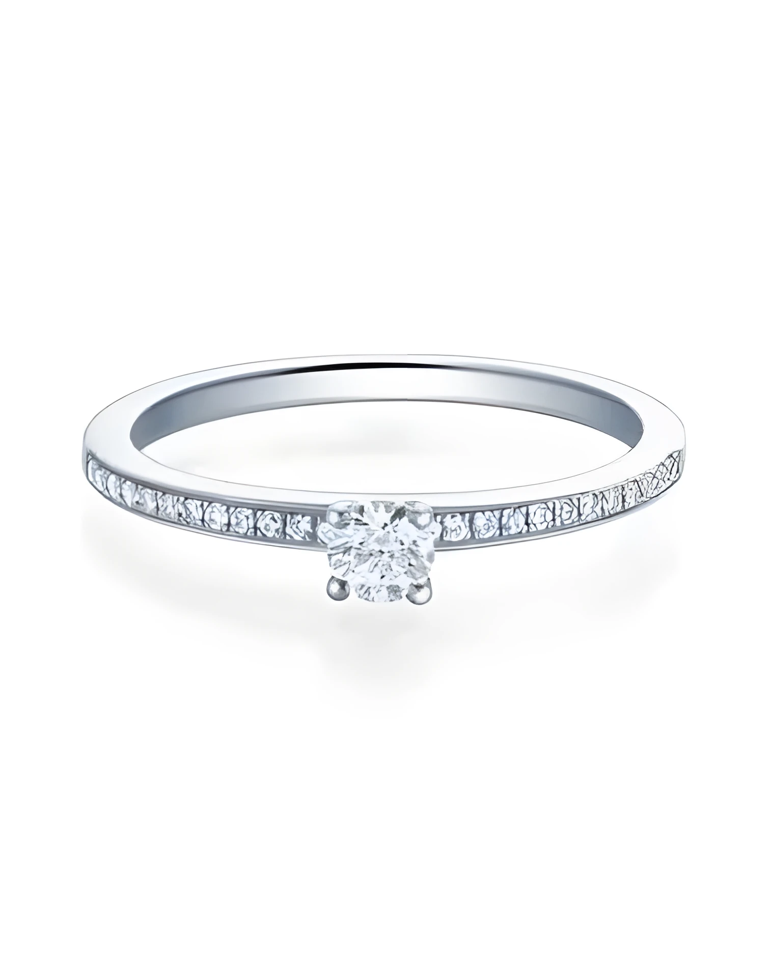 Antares 0,12 | Oro blanco o Platino - Anillos de compromiso - Anillo de pedida con diamantes en platino u oro blanco de 18K