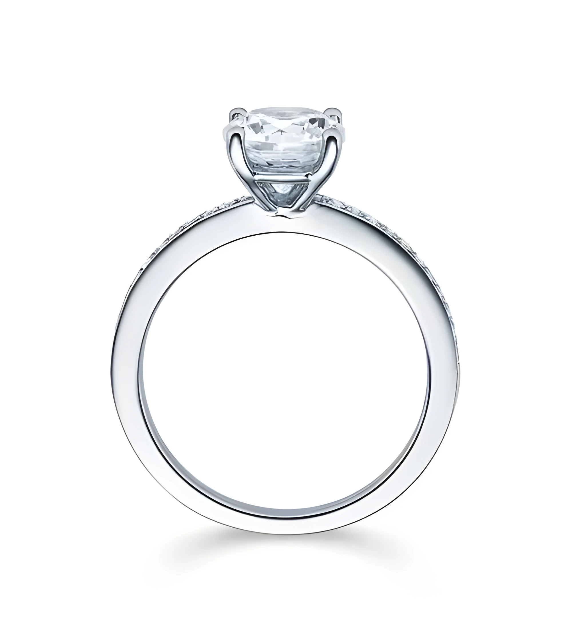 Antares 0,12 | Oro blanco o Platino - Anillos de compromiso - Anillo de pedida con diamantes en platino u oro blanco de 18K