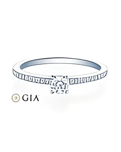 Antares 0,30 | Oro blanco o Platino - Anillos de compromiso - Anillo de pedida con diamantes en platino u oro blanco de 18K