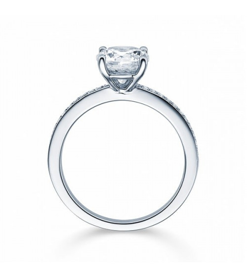 Antares 0,30 l Oro blanco o Platino - Anillos de compromiso - Anillo de pedida con diamantes en platino u oro blanco de 18K