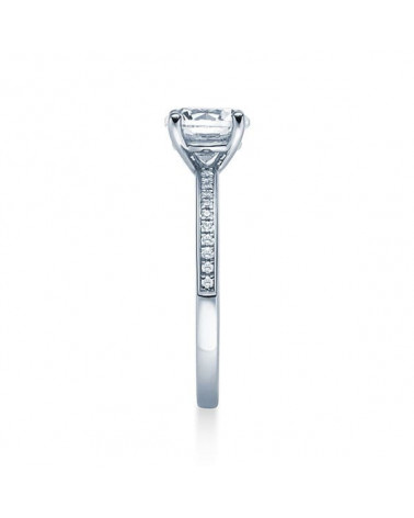 Antares 0,30 l Oro blanco o Platino - Anillos de compromiso - Anillo de pedida con diamantes en platino u oro blanco de 18K