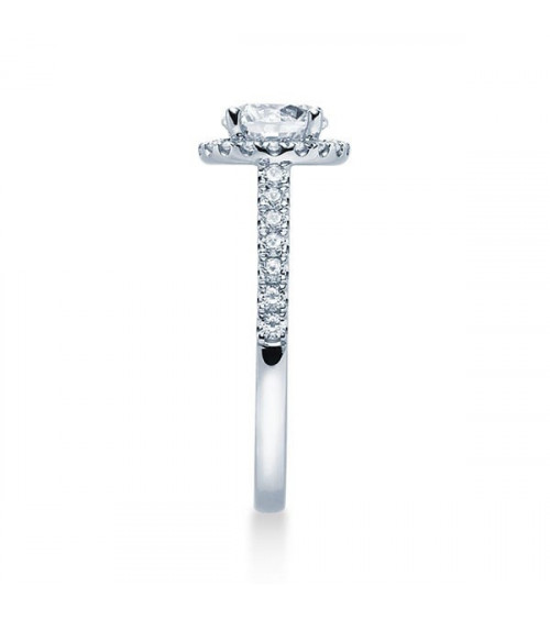 Vega 0,30 l Oro blanco o Platino - Anillos de compromiso - Anillo de compromiso exclusivo en oro blanco o platino con diamantes