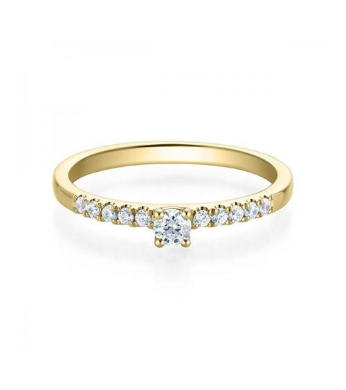 Aldebarán 0,25 l Oro amarillo - ANILLO DE COMPROMISO EN ORO - 