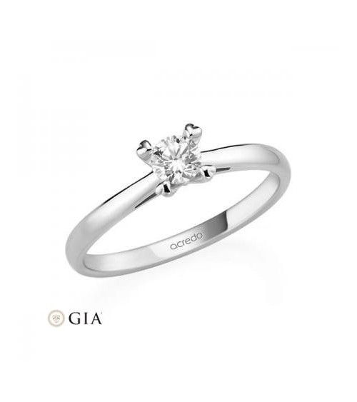 Sargas 0,30 l Oro blanco o Platino - Anillos de compromiso - Anillo de compromiso para mujer en oro blanco o platino