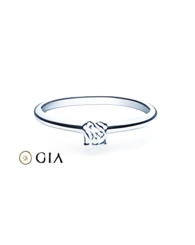 Persei 0,30 | Oro blanco o Platino - Anillos de compromiso - Anillo de pedida con un diamante natural ético descubierto, en Oro 