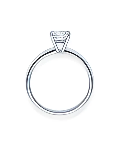 Persei 0,30 | Oro blanco o Platino - Anillos de compromiso - Anillo de pedida con un diamante natural ético descubierto, en Oro 