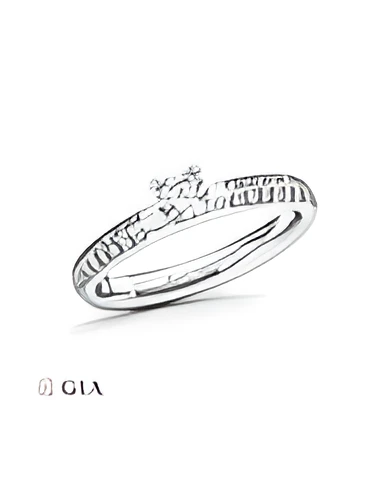 Aludra 0,30 | Oro blanco o Platino - Anillos de compromiso - Exclusivo anillo de compromiso de Oro blanco o Platino con un diama