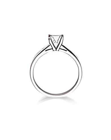 Alcíone 0,30 | Oro blanco o Platino - Anillos de compromiso - Anillo para la pedida de mano en Oro blanco o Platino con un diama