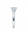 Achernar 0,30 | Oro blanco o Platino - Anillos de compromiso - Anillo de Oro blanco o Platino con un diamante central natural en