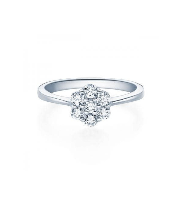 Solitario en oro rosa con diamante 0,100 ct. - 1 Solitario en oro rosa con diamante 0,100 ct. - 1