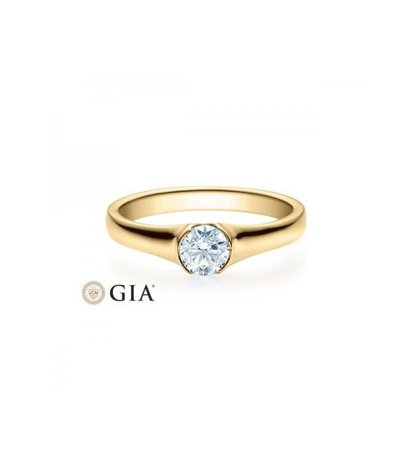 Solitario en oro blanco con diamante de 0,50 ct (tw,si) Rubin - 1 Solitario en oro blanco con diamante de 0,50 ct (tw,si) Rubin - 1