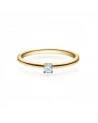 Persei 0,08 | Oro amarillo - ANILLO DE COMPROMISO EN ORO - Clásico anillo para la pedida de oro amarillo con diamante totalmente