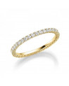 Aquilae 0,53 | Oro amarillo - ANILLO DE COMPROMISO EN ORO - Anillo eternity de oro amarillo de 18K con corona completa de diaman