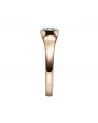 Gruis 0,08 | Oro rosa - ANILLOS DE COMPROMISO EN ORO ROSA - Anillo para la pedida de oro rosa con un diamante natural ético