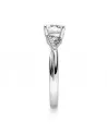Maia 0,16 | Oro blanco o Platino - Anillos de compromiso - Original anillo combinado de diamantes en oro blanco o platino