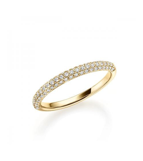Carinae 0,28 l Oro amarillo - ANILLO DE COMPROMISO EN ORO - Anillo de compromiso en oro amarillo de 18 quilates con 70 diamantes