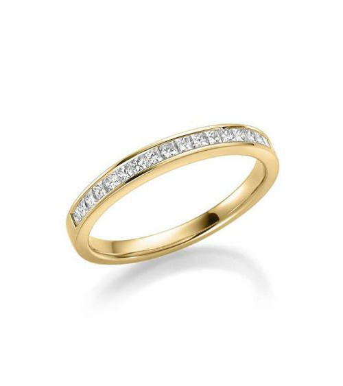 Rigel 0,38 l Oro amarillo - ANILLO DE COMPROMISO EN ORO - Anillo de compromiso Eternity en oro Amarillo o Blanco de 18K  con med