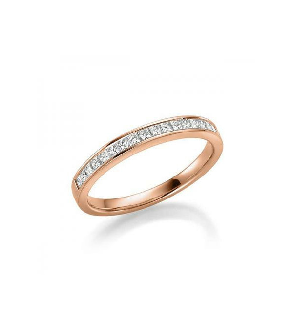 Solitario en oro blanco con diamante de 0,30 ct (tw,si) + 28 diamantes Rubin - 1 Solitario en oro blanco con diamante de 0,30 ct (tw,si) + 28 diamantes Rubin - 1
