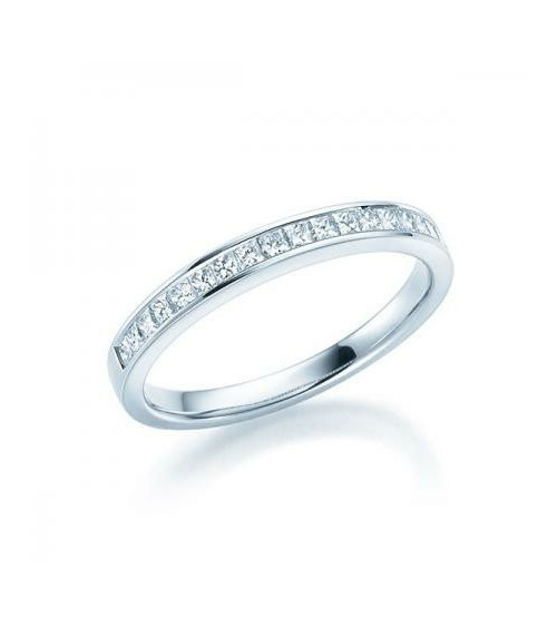 Rigel 0,38 l Oro blanco o Platino - Anillos de compromiso - Anillo de compromiso estilo eternity en oro blanco 18K o platino 950