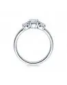 Zaniah 0,11 | Oro blanco o Platino - Anillos de compromiso - Anillo de compromiso solitario en oro blanco o platino con un diama