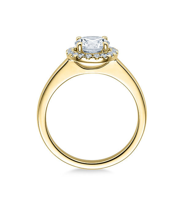 Solitario en oro blanco con diamante de 6 puntas de 0,08 ct (tw,si) Rubin - 1 Solitario en oro blanco con diamante de 6 puntas de 0,08 ct (tw,si) Rubin - 1