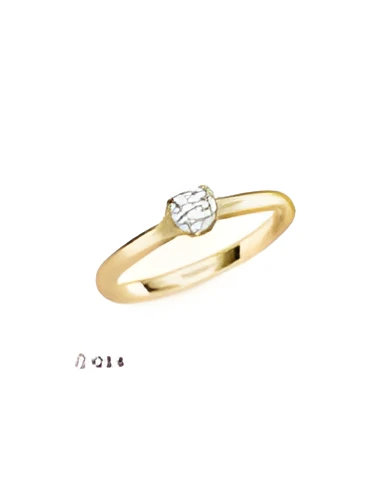 Alhena 0,30 | Oro amarillo - ANILLO DE COMPROMISO EN ORO - Fino y elegante anillo de compromiso de oro amarillo con un diamante 