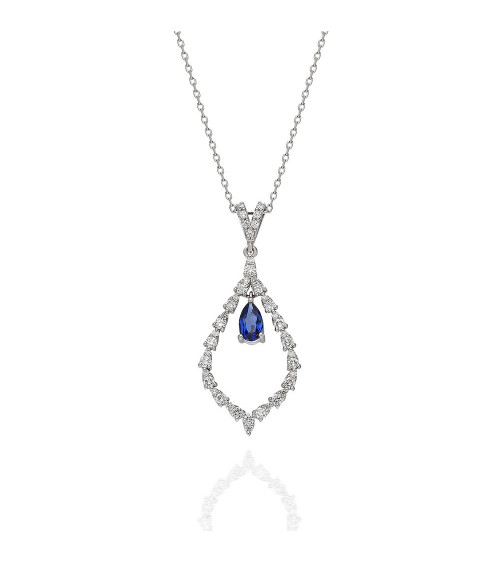 Collar Perseo 0,54 l Diamantes y zafiros - Jewelry - 