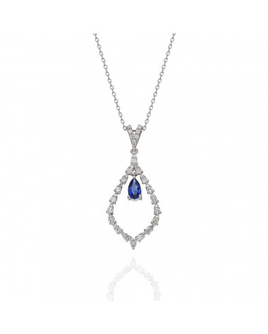 Collar Perseo 0,54 l Diamantes y zafiros - Jewelry - 