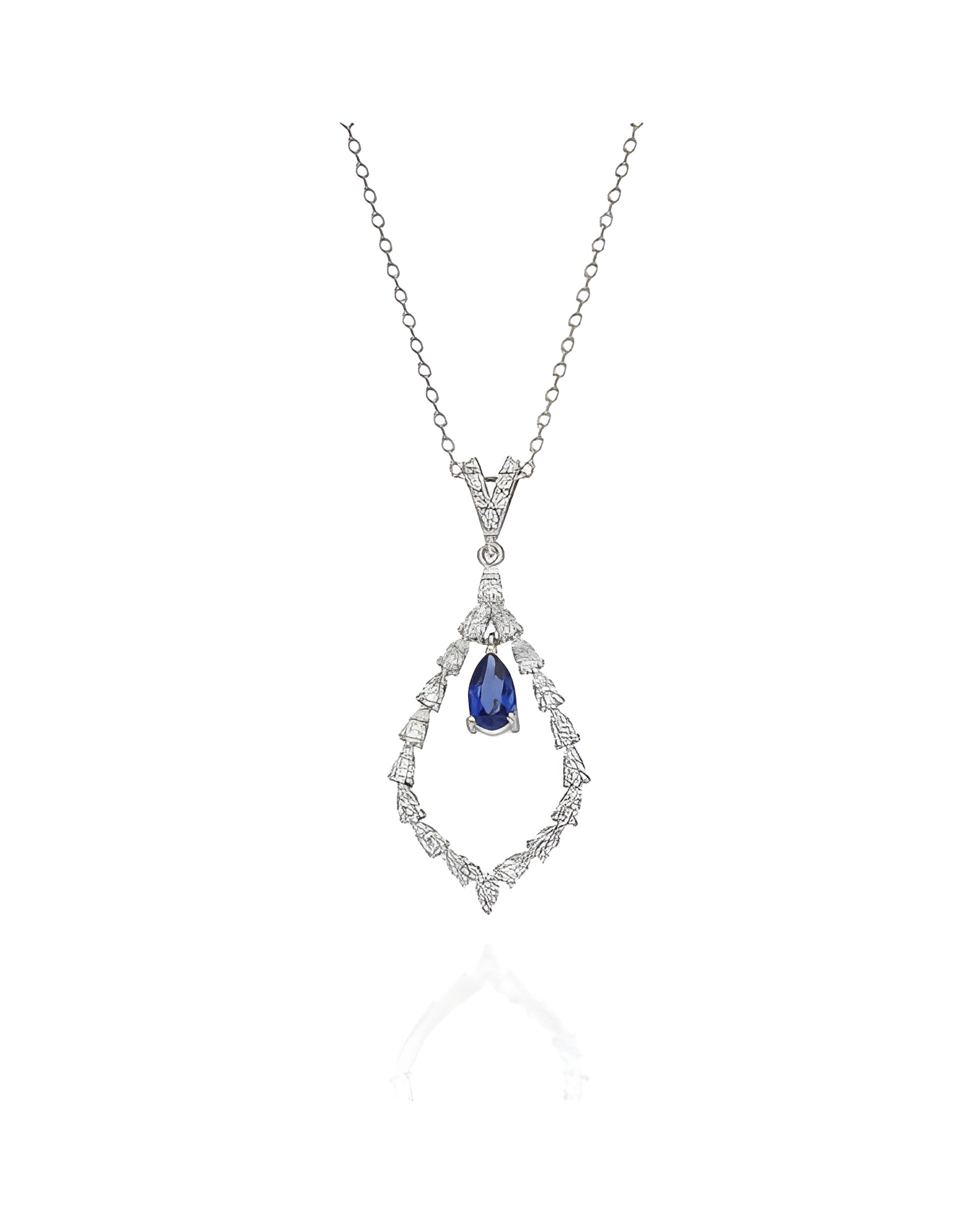 Collar Perseo 0,54 | Diamantes y zafiros - Jewelry - 