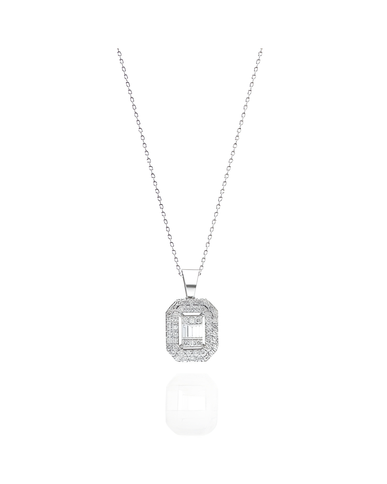 Collar Norma 0,31 | Diamantes - Joyeria - Collar de oro blanco de primera ley con diamantes