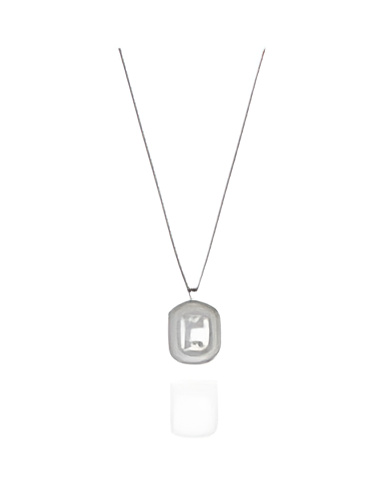 Collar Norma 0,31 | Diamantes - Joyeria - Collar de oro blanco de primera ley con diamantes