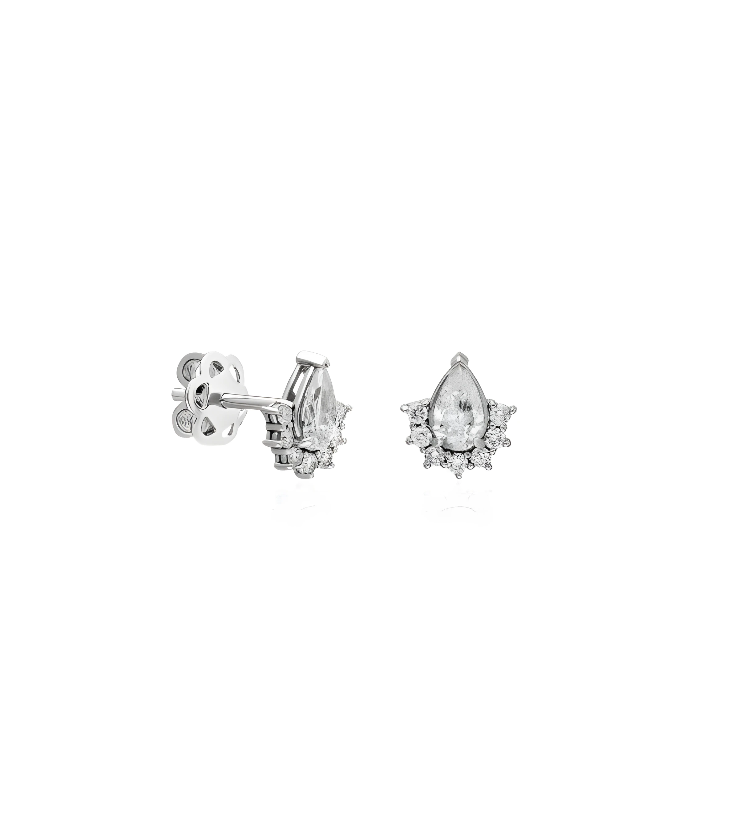 Pendientes Menorca 0,56 | Diamantes - Joyeria - Pendientes con diamantes en forma de lagrima