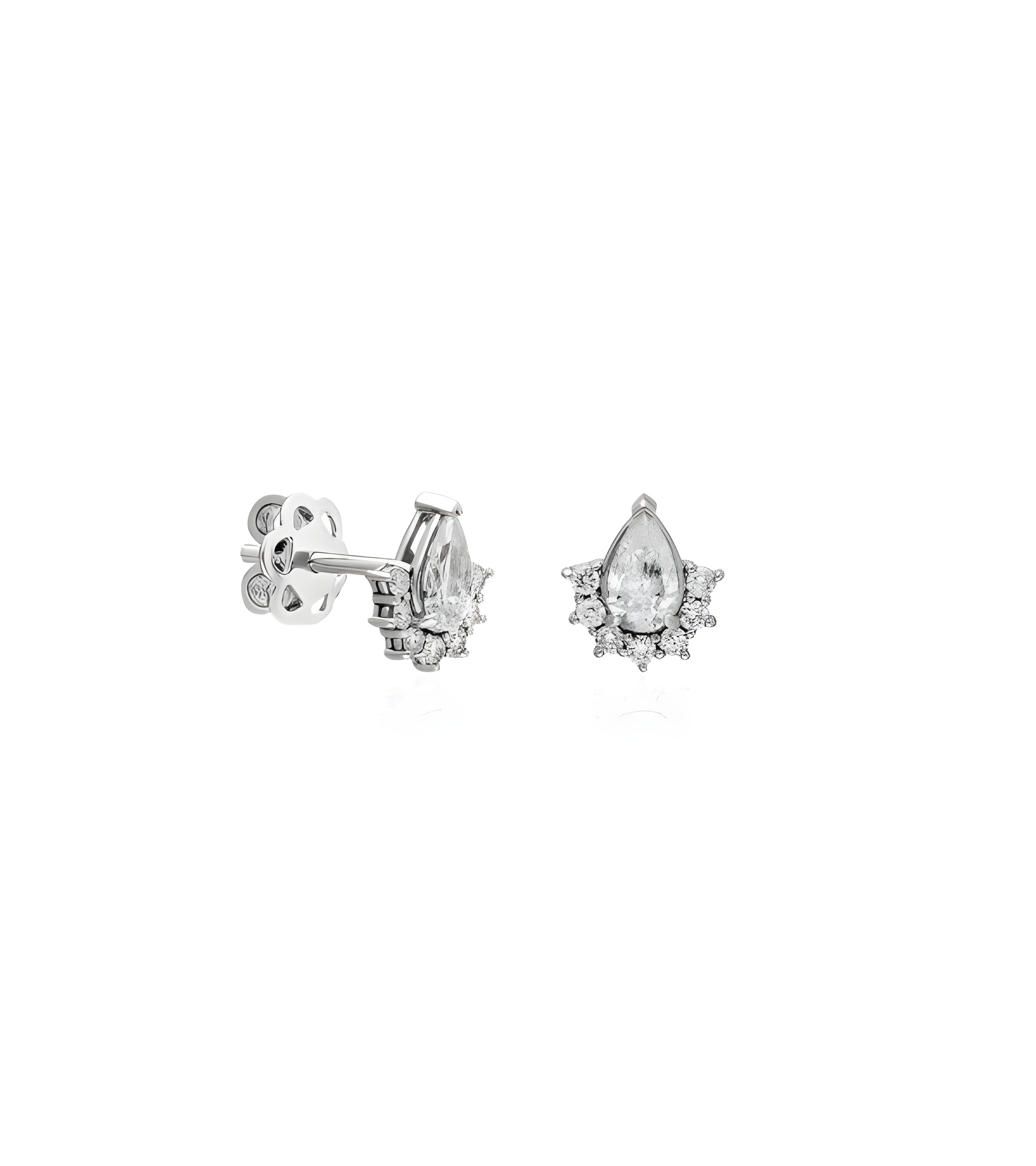 Pendientes Menorca 0,56 | Diamantes - Joyeria - Pendientes con diamantes en forma de lagrima