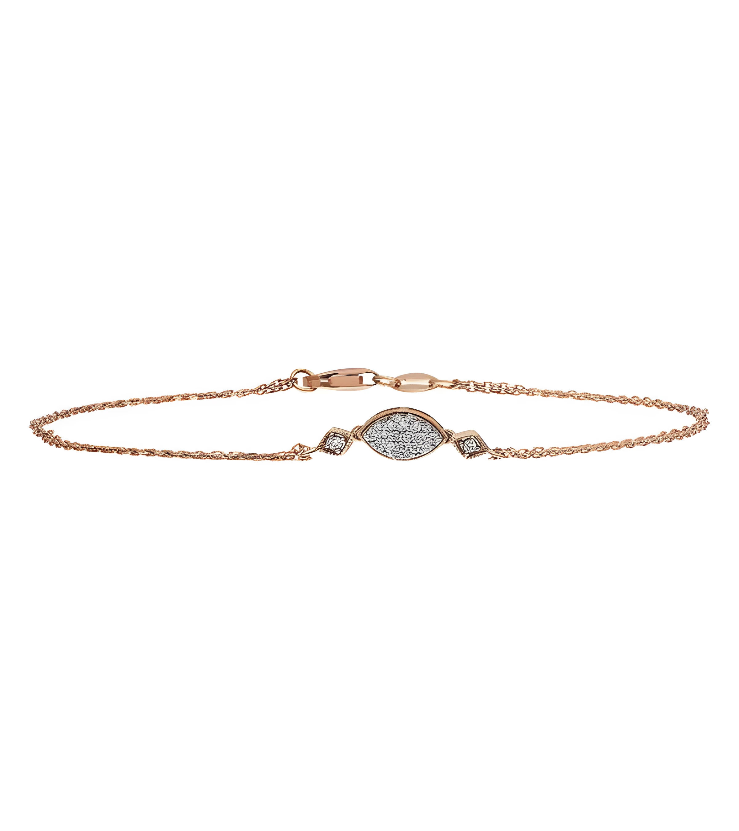 Comprar pulsera de oro rosa económica con diamantes | Staring