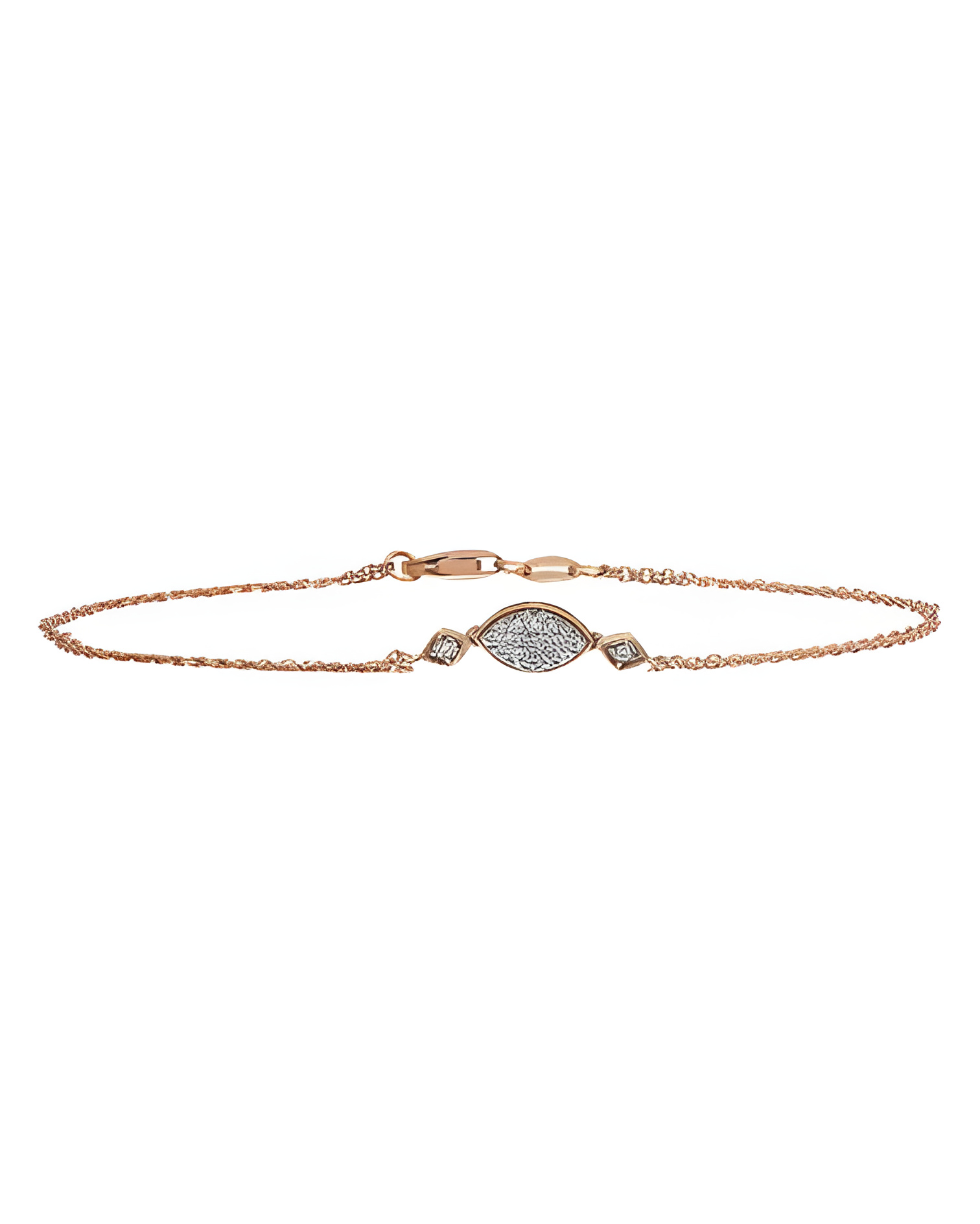 Comprar pulsera de oro rosa económica con diamantes | Staring