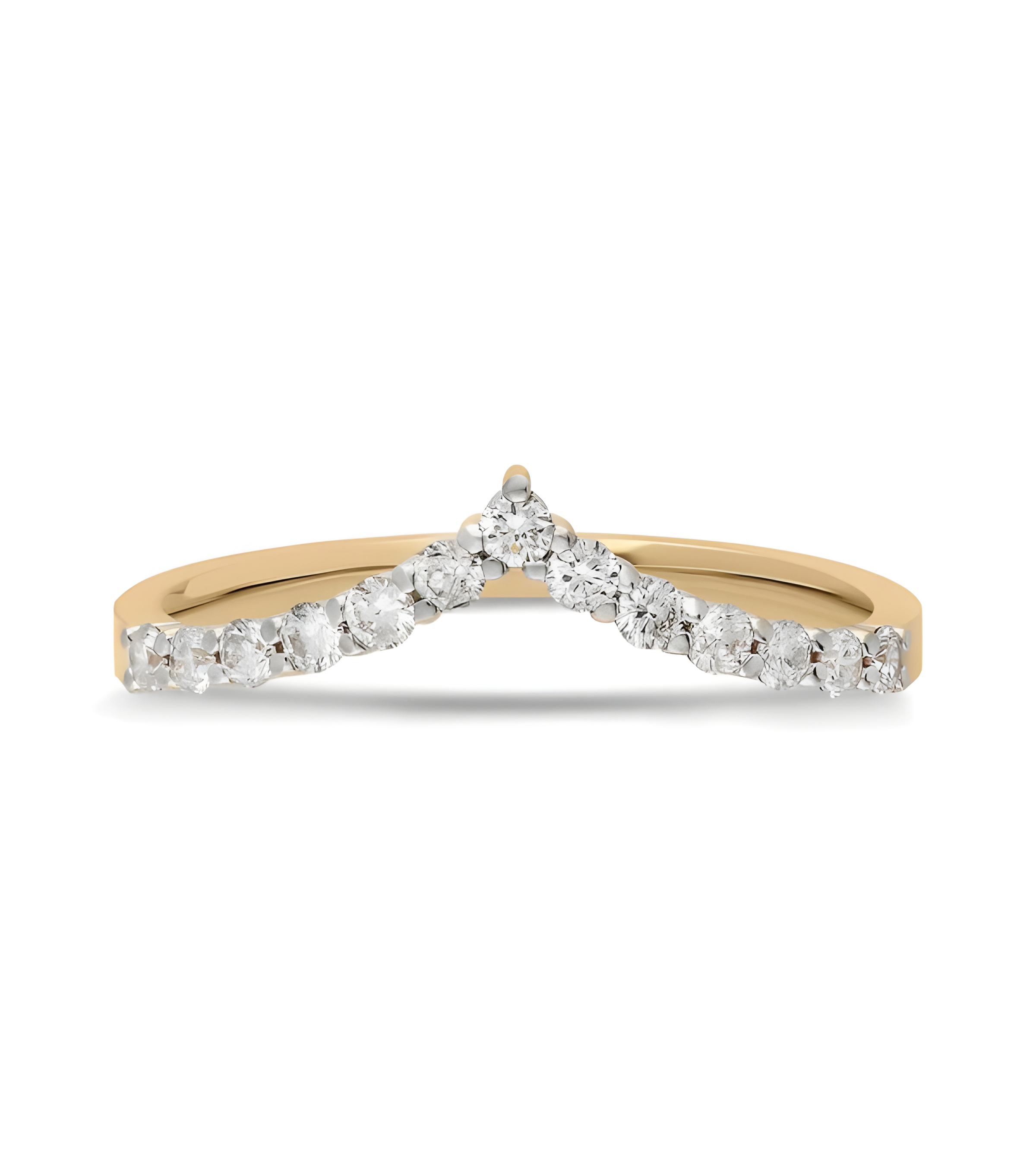 Anillo de compromiso con diamantes en forma de pico | Staring